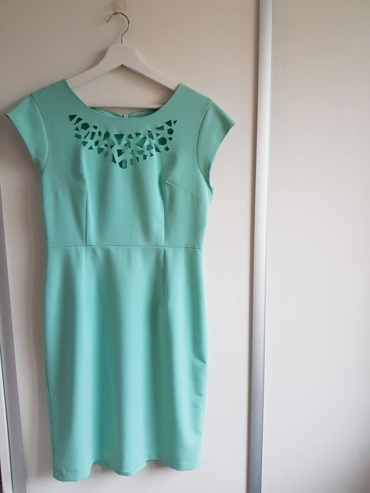 Miętowa sukienka