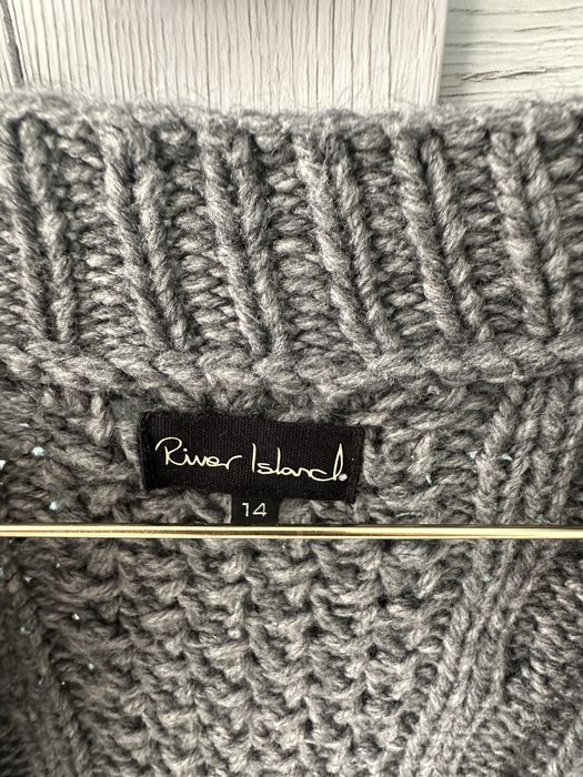 Sweterek wełniany szary