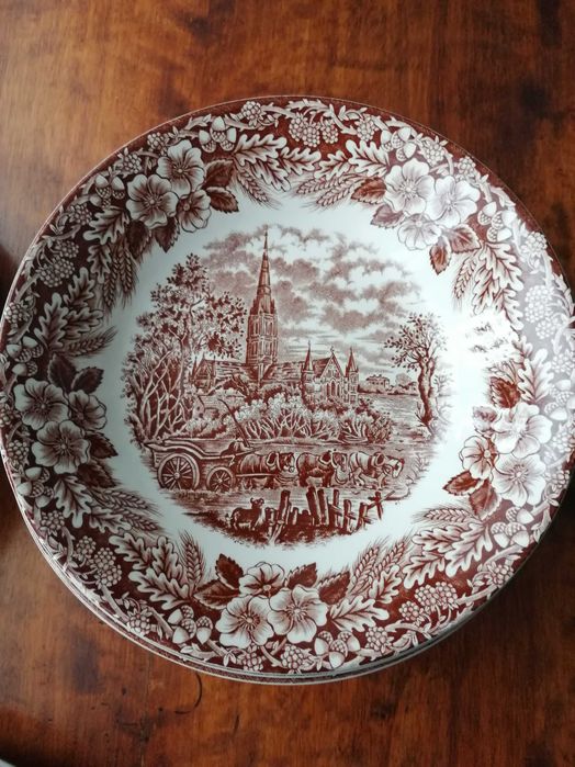 Zestaw obiadowy sygnowany BroadHurst Staffordshire Ironstone ANGLIA