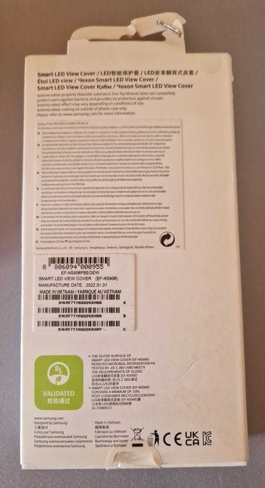 Capa original Samsung S22+ Smart LED View Cover