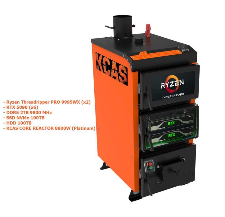 Ryzen PRO 9995WX / RTX 5090 x6 / SSD 100TB / HDD 100TB / ОЗУ DDR5-2TB