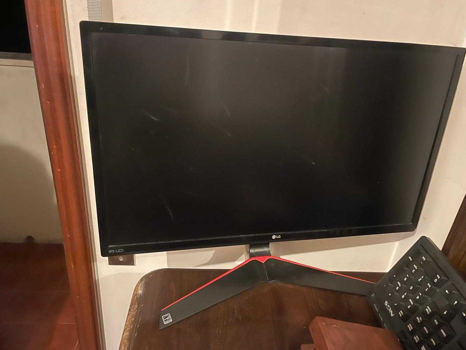 monitor preto LG