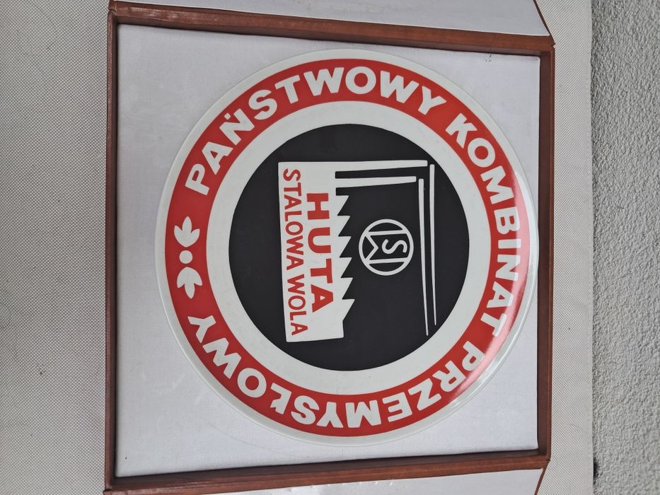 Talerz Ćmielów pamiątka lata 70 Prl Huta Stalowa Wola