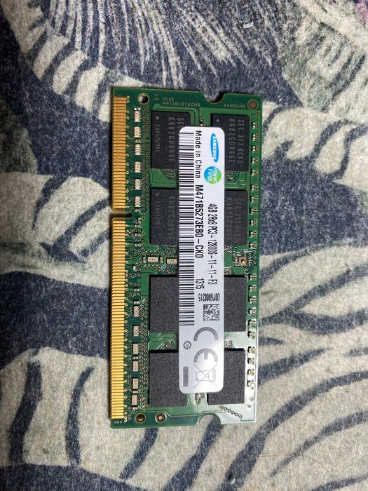 RAM Samsung 4GB DDR3 so dimm PC3L 12800S 1600MHz