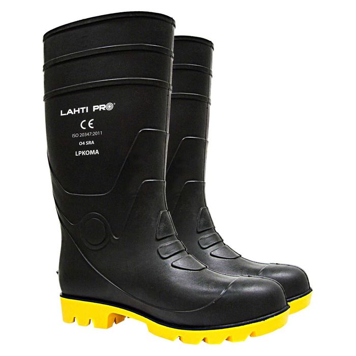 Obuwie Robocze Gumowce Kalosze Czarno Żółte 40-47 LAHTI PRO proline