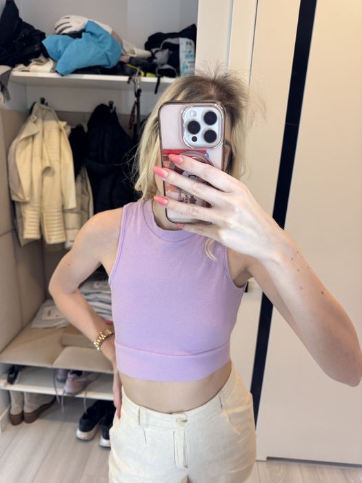 Wiązany crop top s
