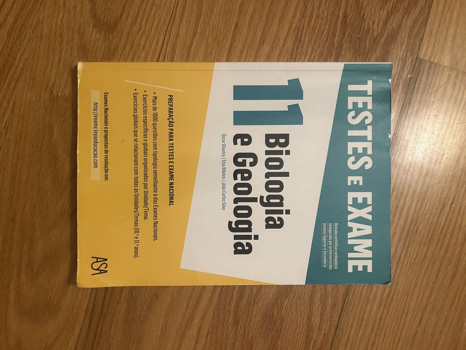 Livro preparação teste e exame de biologia e geologia 11° ano
