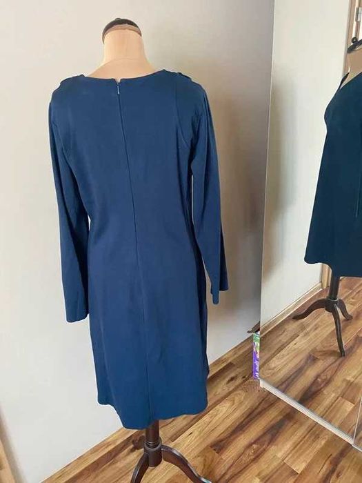 Mac scott grubsza sukienka dres midi wiosna xl 44 42 +size trapez basic