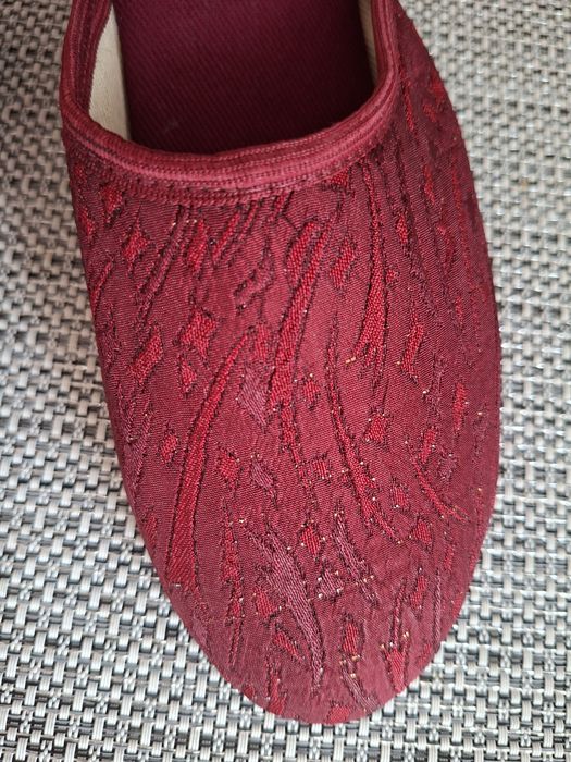 Ręcznie robione pantofle damskie z bawełny