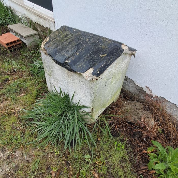 Casota de cao de cimento