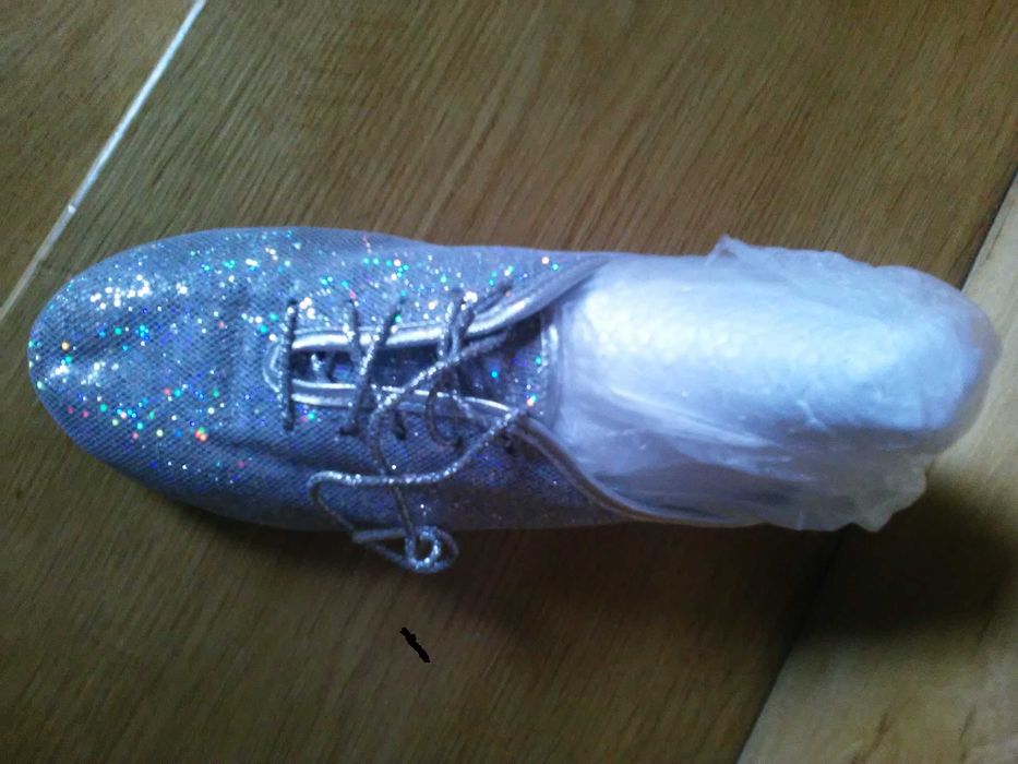 buty-baleriny KATZ roz.1 i 4-z Londynu, sukienka chabrowa od 39zł
