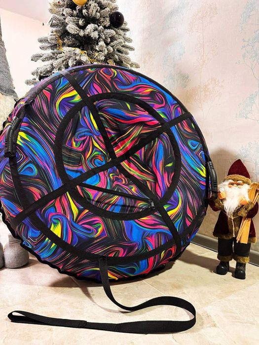 Тюбинг Чорний Тон для снега и воды 2 в 1 надувные санки плюшка бублик