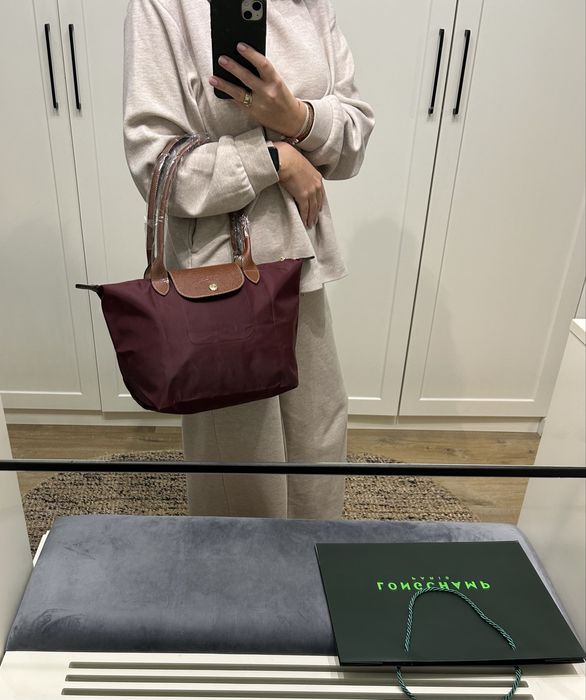 Torebka Longchamp burgundowa M