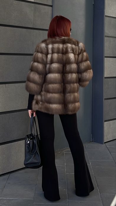 Шуба  з куниці   р.ХС-С-М  70 см  не норка , соболь