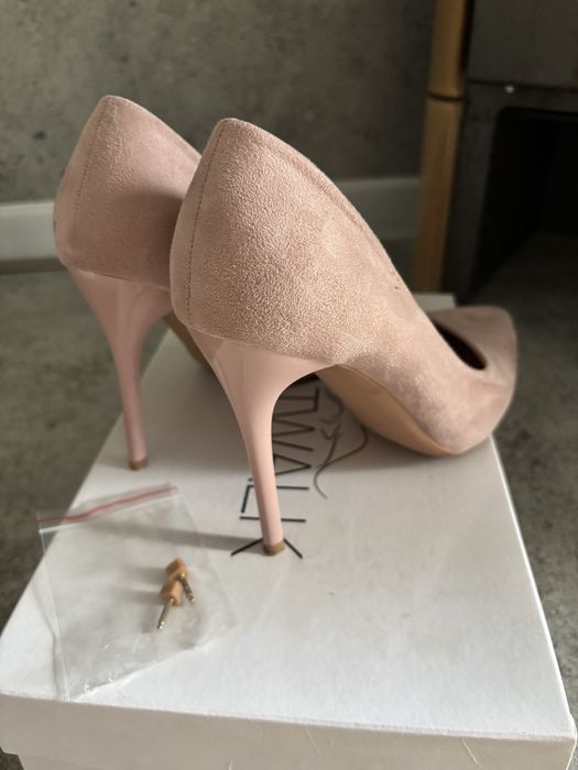 Piekne buty pudrowy róż r. 37