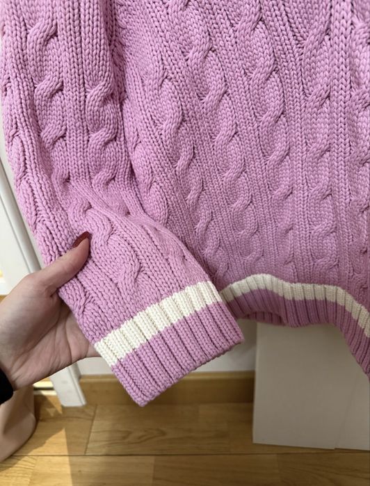 Nowy różowy sweter Lacoste S limited edition premium Vitkac