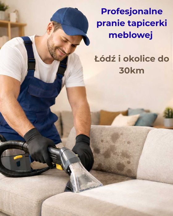 Profesjonalne pranie tapicerki meblowej Łódź i okolice do 30km