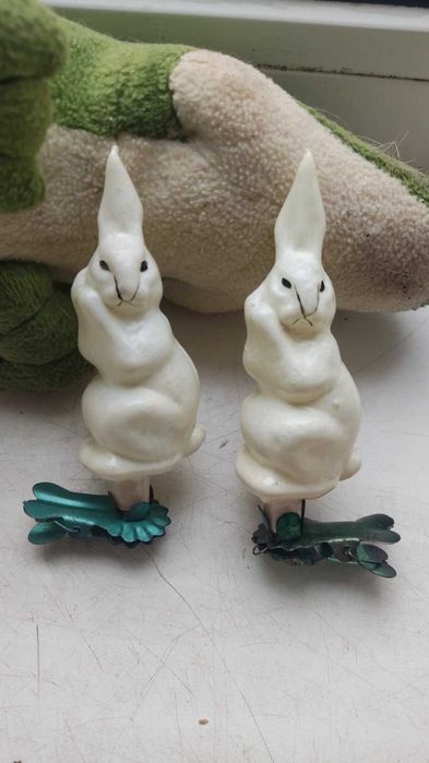 Игрушка ёлочная "Зайчик на прищепке"