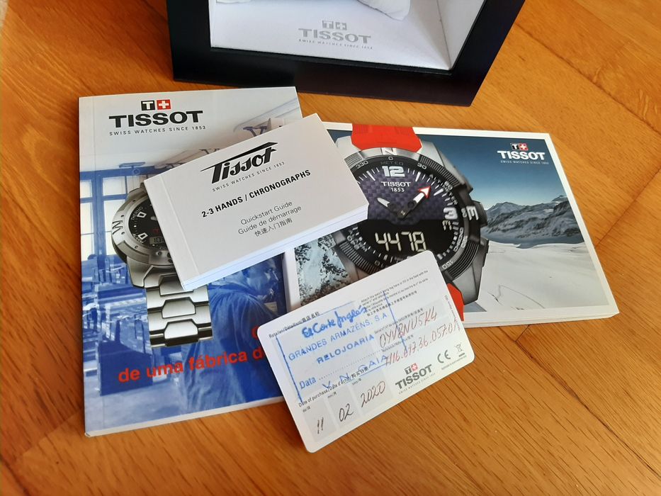 Relógio Tissot cronógrafo, quartzo, novo.