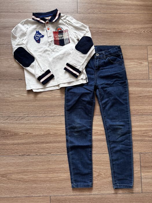 Костюм 116-122 джинси поло 6-7 лонгслів на хлопчика набір шкільний