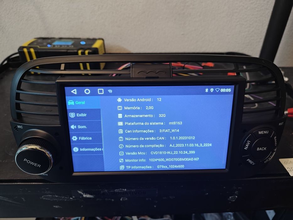 Radio 2 DIN Android Fiat 500  + Carplay + GPS + 2 GB RAM + 32 GB ROM