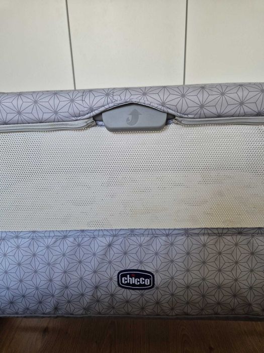 Łóżeczko dostawne Chicco Next2Me + Materac + 3 Prześcieradła! Stan bdb