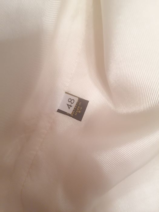 Kamizelka ślubna z musznikiem, ecru, rozm. 48