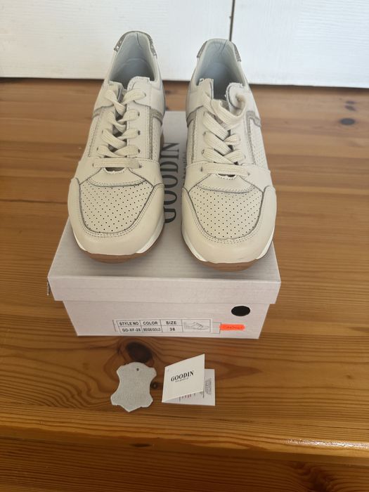 Skorzane sneakersy Goodin roz 38