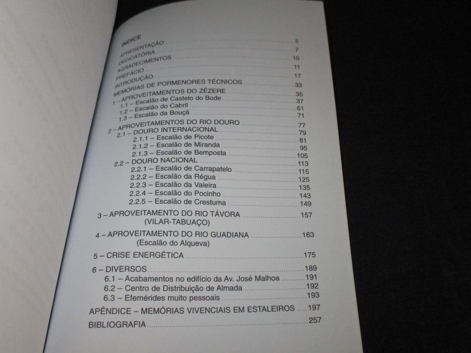 Livro Memórias de um Barragista Manuel R. André Autografado