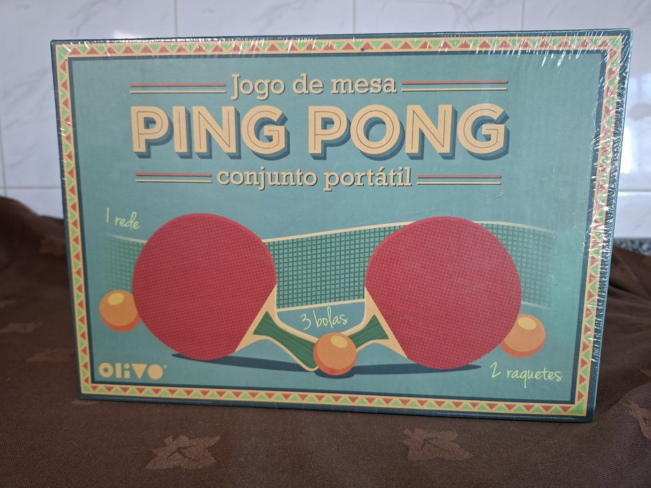 Jogo de mesa Ping Pong portátil – conjunto completo