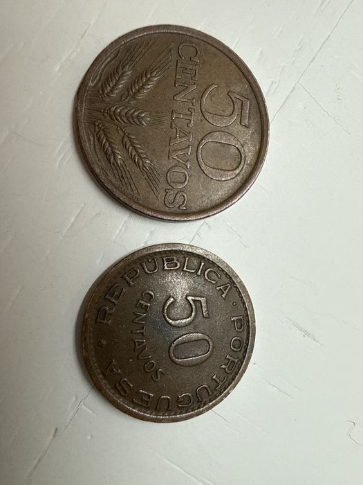 Lote 34 Moedas de 50 Centavos – Portugal – Moedas Antigas / Coleção