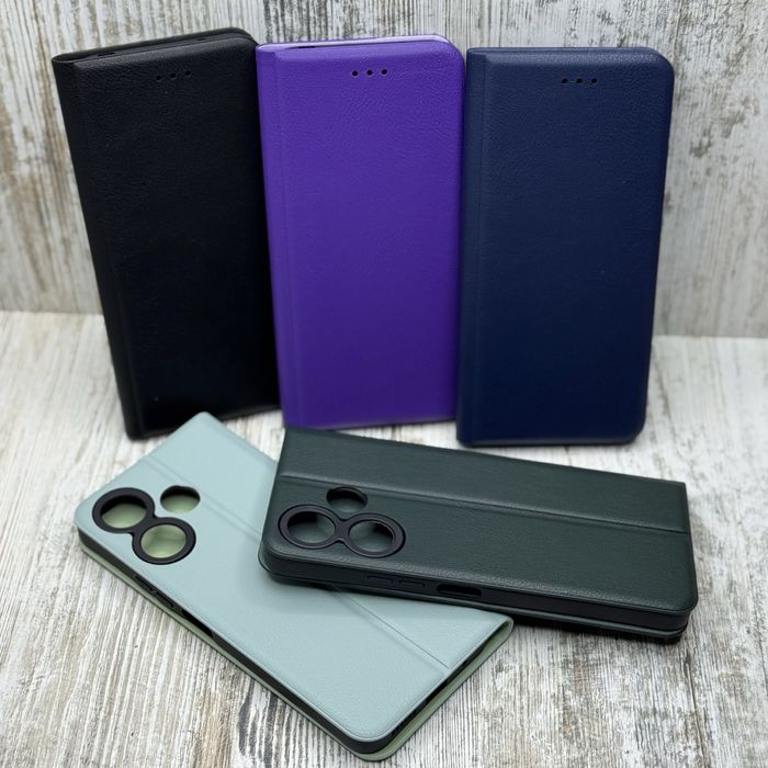 Чехол книжка Leather Book на Xiaomi Redmi 13/ 12/ Note 14S и др. Чохол