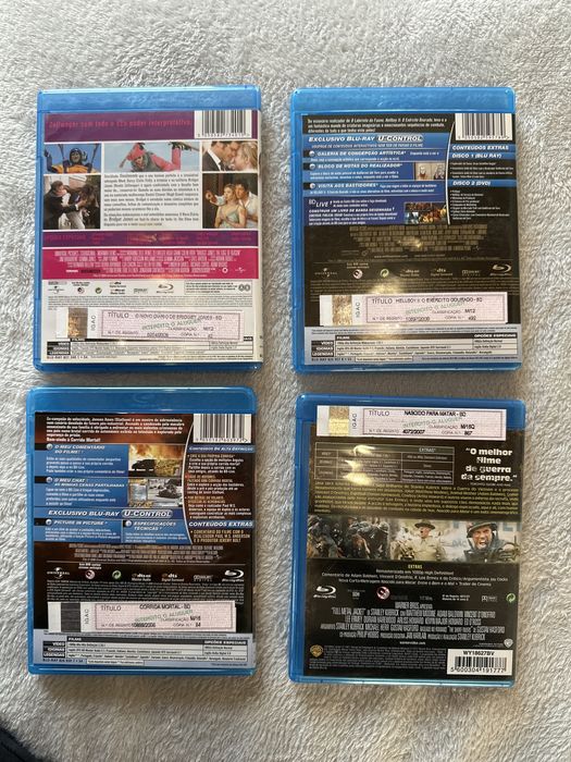 Pack de 4 filmes  bluray
