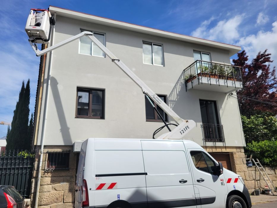 Renault master grua cesto
