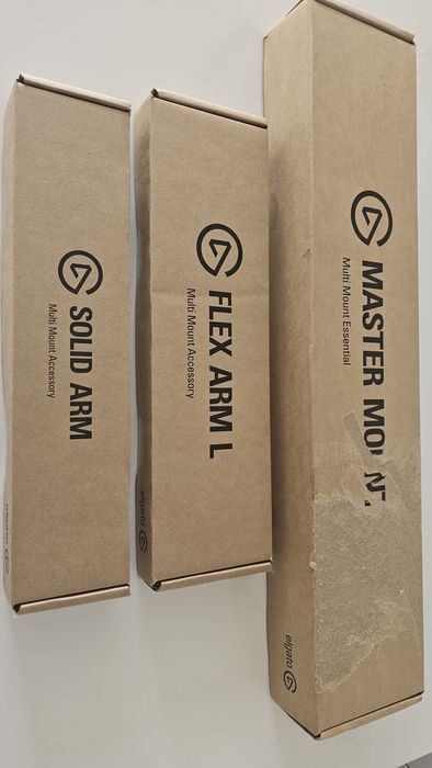 Elgato Master Mount, flex arm e solid arm