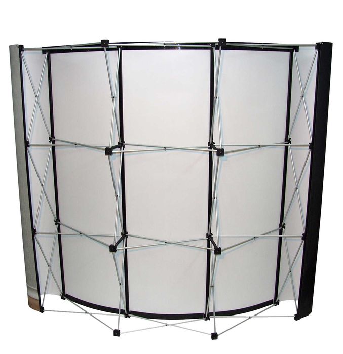 Pop Up Smart 3x3 Curvo para exposição