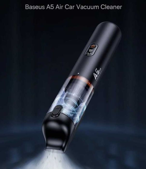Пилосос Baseus A5 Air Car Vacuum Cleaner 12000Pa 2‑в‑1, всмоктування + надування