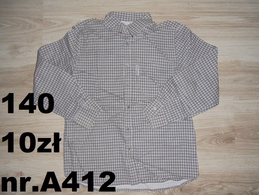 Koszula koszulka w kratę 140