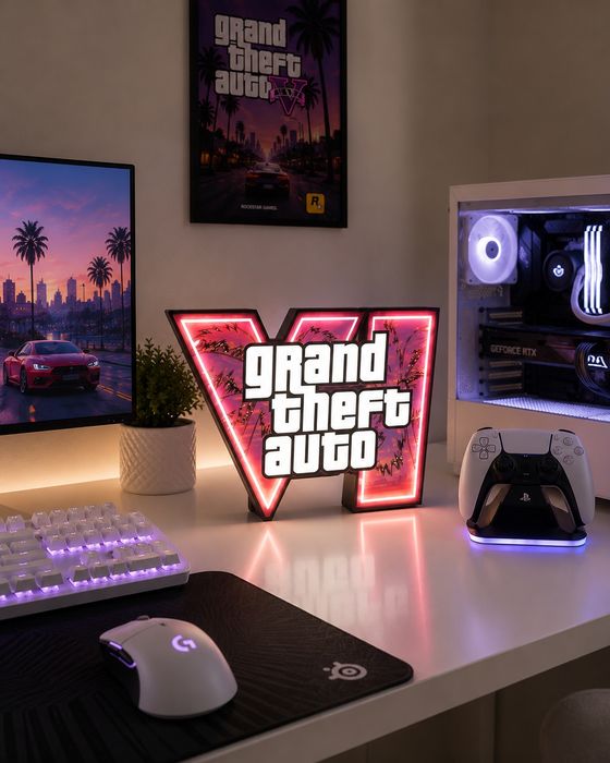 Світильник у вигляді GTA 6 (лайтбокс)