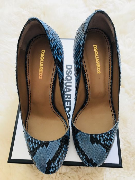 Туфли DSQUARED2 кожа питон