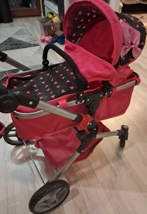 Wozek dla lalek z wypinaną gondolą