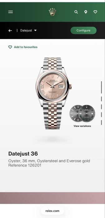 Женские часы Rolex DayJust 36