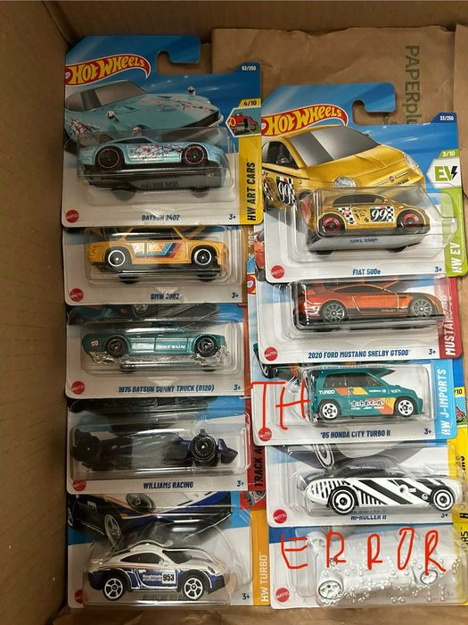 24 Hot Wheels 1 TH modele Errory Zestaw Cały MEGA CENA