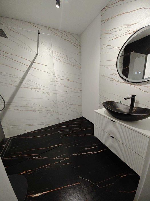 Gres Marquina graphite 60x120 black płytka lappato półpoler złota żyła