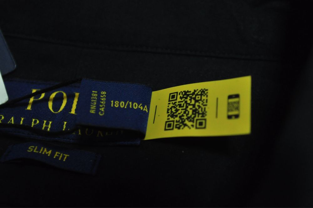 Polo Ralph Lauren Black оригинал новая рубашка мужская чёрная (NEW) L