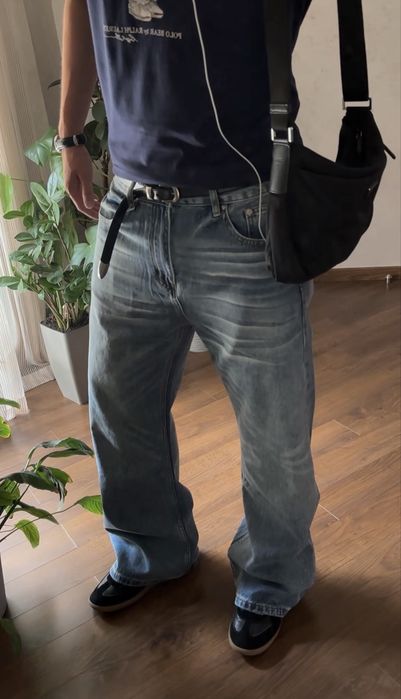 Loose Bootcut Blue Jeans Flared Джинси Фларед Кльош Клеш Широкі Сині Baggy Y2k Sk8 levi 527 567 Archive Opium Racer Balenci Джинсы Буткат Синие Опиум