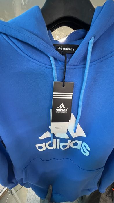 Чоловіче худі Adidas | Синє | Фліс | Розміри S–2XL