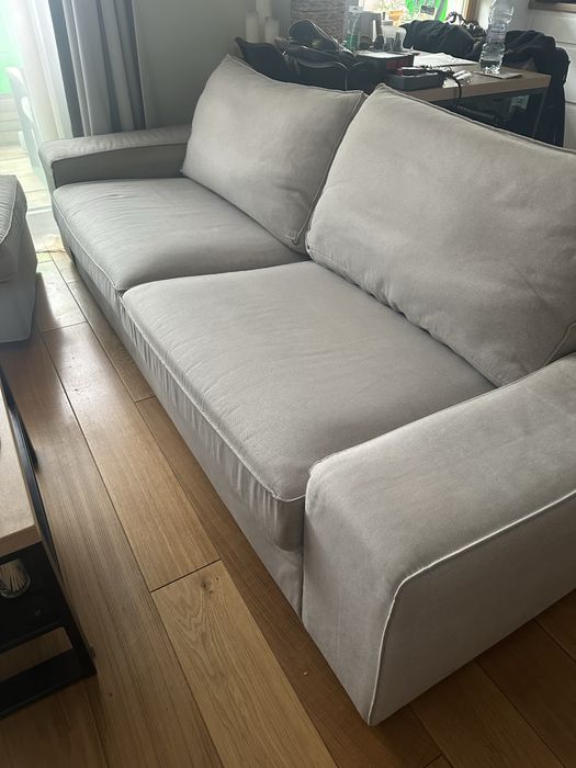 Kanapa + pufa podnóżek ze schowkiem Ikea Kivik