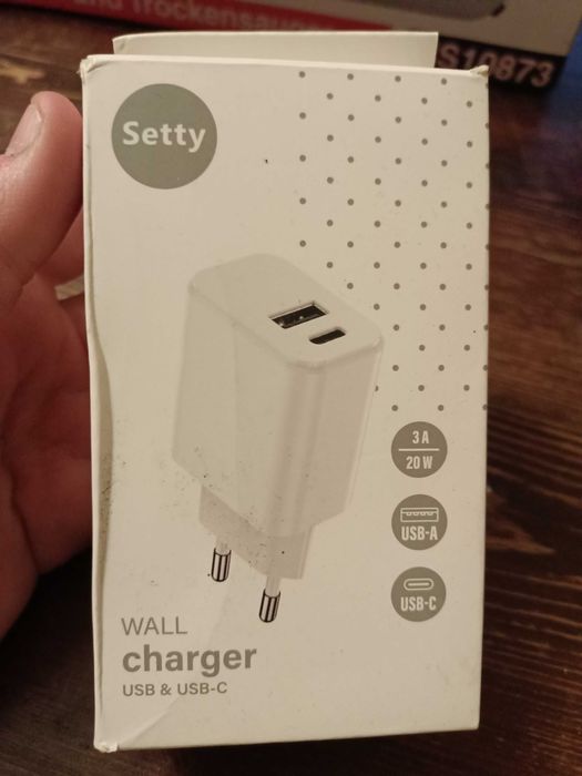Ładowarka sieciowa USB A, USB c