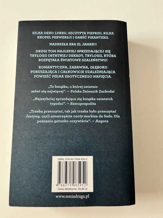 Książka ciemniejsz strona Greya